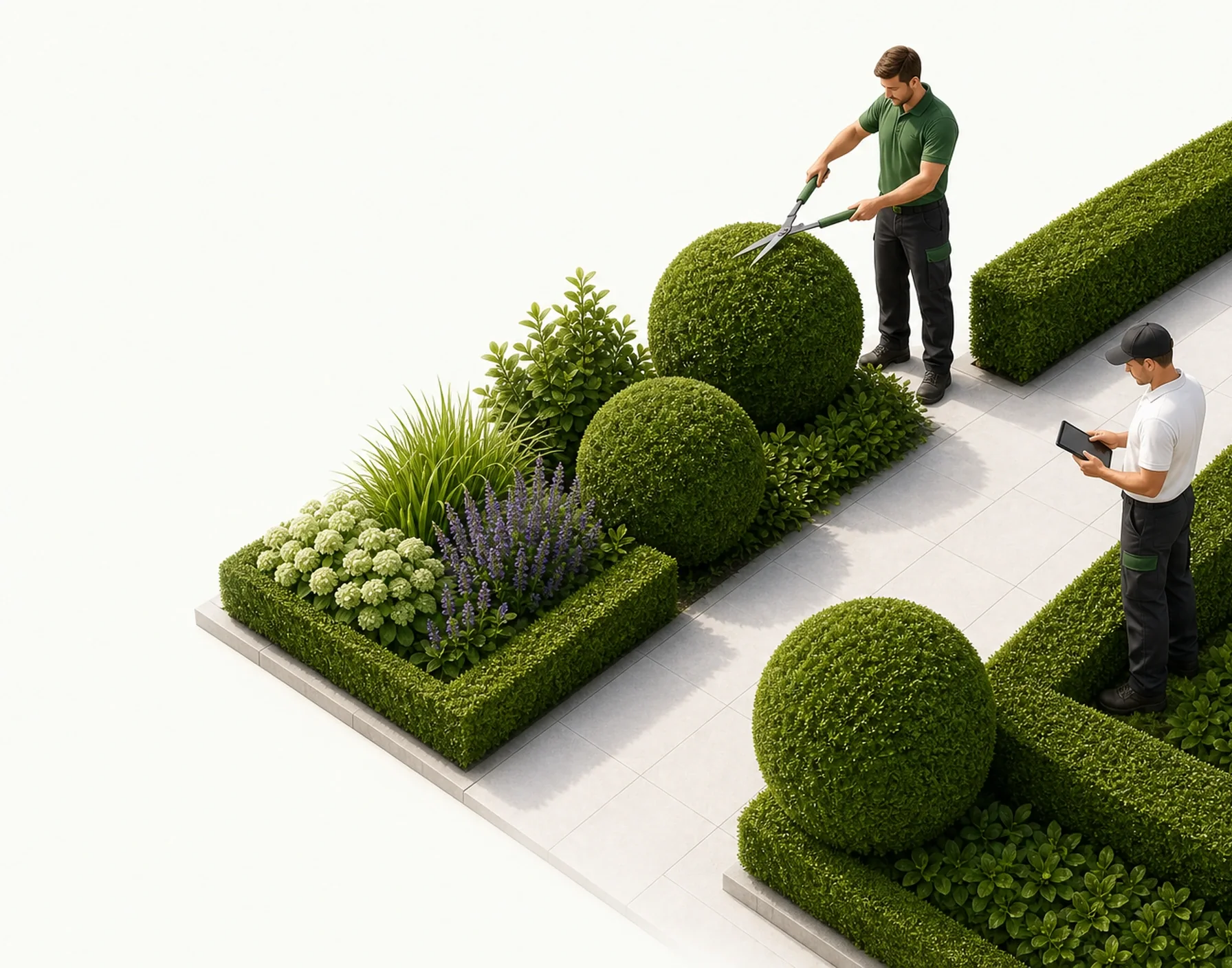 FixSchnitt Gartenservice bei der Pflege einer Grünanlage